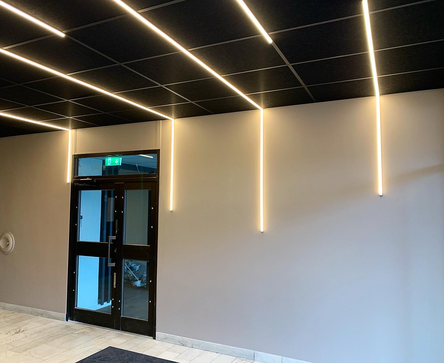 LED-belysning i trapphus