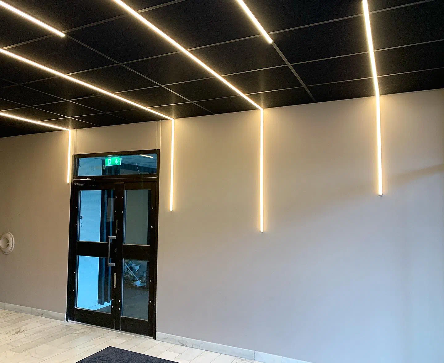LED-belysning i trapphus
